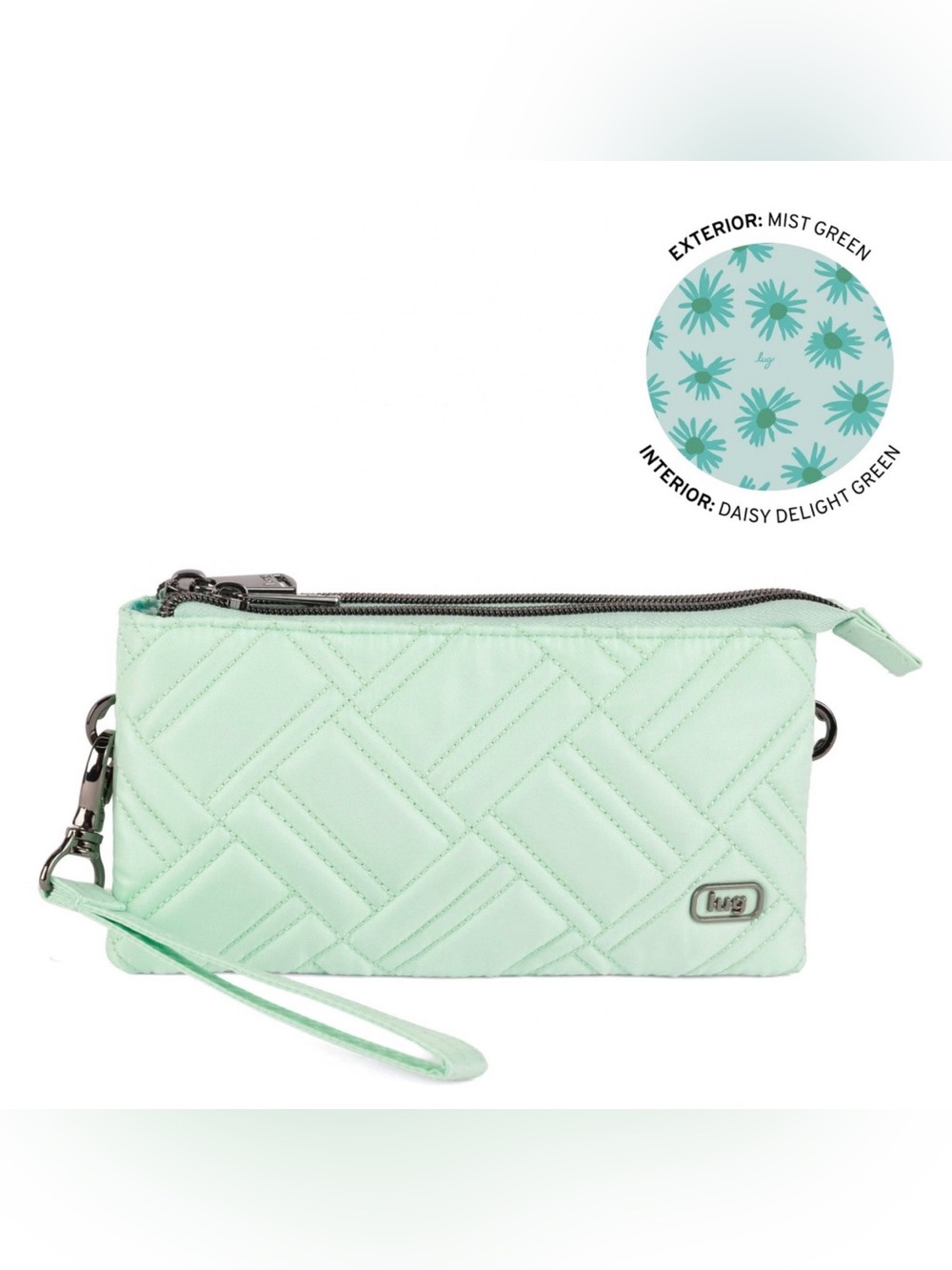 lug Frolic RFID Wristlet in Mist Green